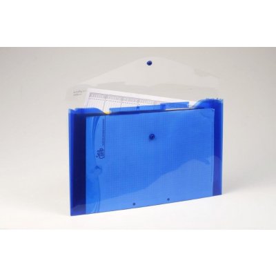 Karton P+P deska s drukem A4 3 přihrádky modrá – Zboží Živě