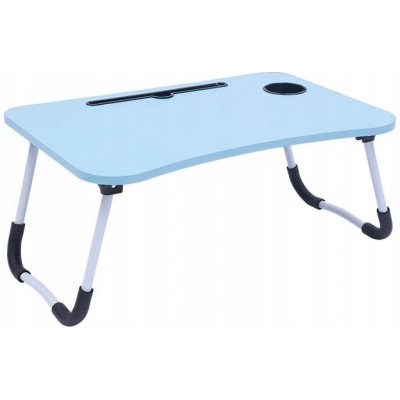 Stolek na notebook MDS Skládací stolek pod notebook 60 x 27 x 40 cm, modrý (DSP0184BL) – Zboží Živě