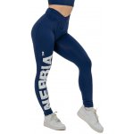 Nebbia Fitness legíny s vysokým pasem GLUTE CHECK modré – Zboží Mobilmania