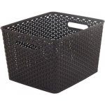 CURVER Úložný box RATTAN ,,Y" STYLE Square hnědá – Zboží Mobilmania