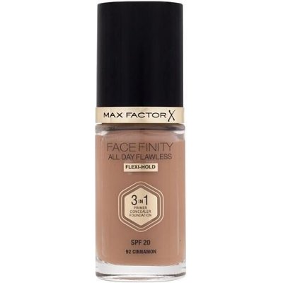 Max Factor Facefinity 3 in 1 SPF20 tekutý make-up s uv ochranou 92 Cinnamon 30 ml – Zboží Mobilmania