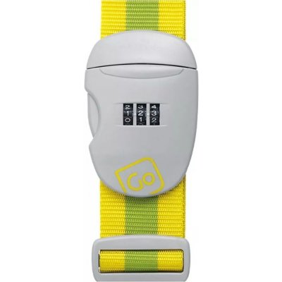 Go Travel Combi Luggage Strap yellow/green – Zboží Dáma