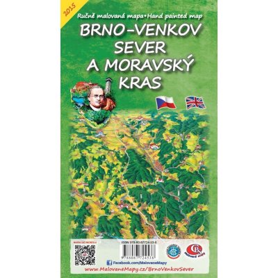 Brno venkov Sever a Moravský kras Skládací mapa – Hledejceny.cz