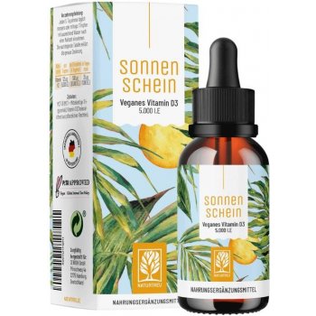 Naturtreu Vitamín D3 kapky 5000 I.E. SonnenSchein 50 ml