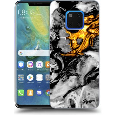 Pouzdro Picasee silikonové Huawei Mate 20 Pro - Black Gold 2 čiré – Zboží Mobilmania