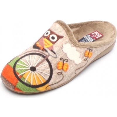 Dámské domácí pantofle Gema Owl hnědá – Sleviste.cz