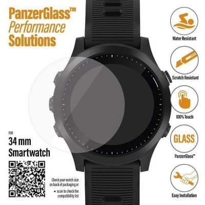 PanzerGlass SmartWatch pro různé typy hodinek 34mm čiré 3606