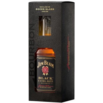 Jim Beam Black Extra Aged Bourbon 43% 0,7 l (dárkové balení 1 sklenice) od  571 Kč - Heureka.cz