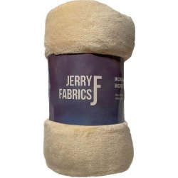 JERRY FABRICS Deka microflanel super soft Světle béžová