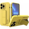 Pouzdro Wozinsky Flexibilní silikonové se stojánkem iPhone 13 žluté