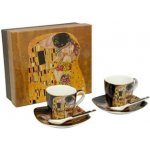 Klimt Polibek černý HOME ELEMENTS Espresso set 2 šálky 75 ml – Zboží Mobilmania