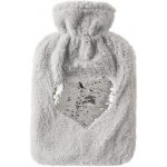 Orion Termofor guma/polyester glitter SRDCE 1,6 l šedá – Zbozi.Blesk.cz