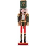 MagicHome Vánoční figurka Woodeco Louskáček s kloboukem dřevo – Hledejceny.cz