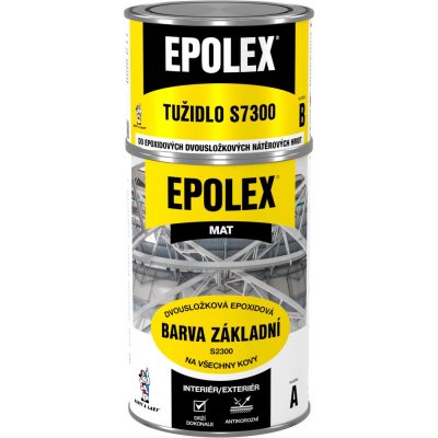 Epolex S2300 barva základní na kov + Epolex S7300 tužidlo sada 1,18kg šedý mat – Sleviste.cz
