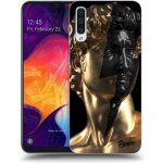 Pouzdro Picasee silikonové Samsung Galaxy A50 A505F - Wildfire - Gold černé – Zbozi.Blesk.cz