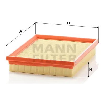 MANN FILTER Vzduchový filtr C 2256 – Hledejceny.cz