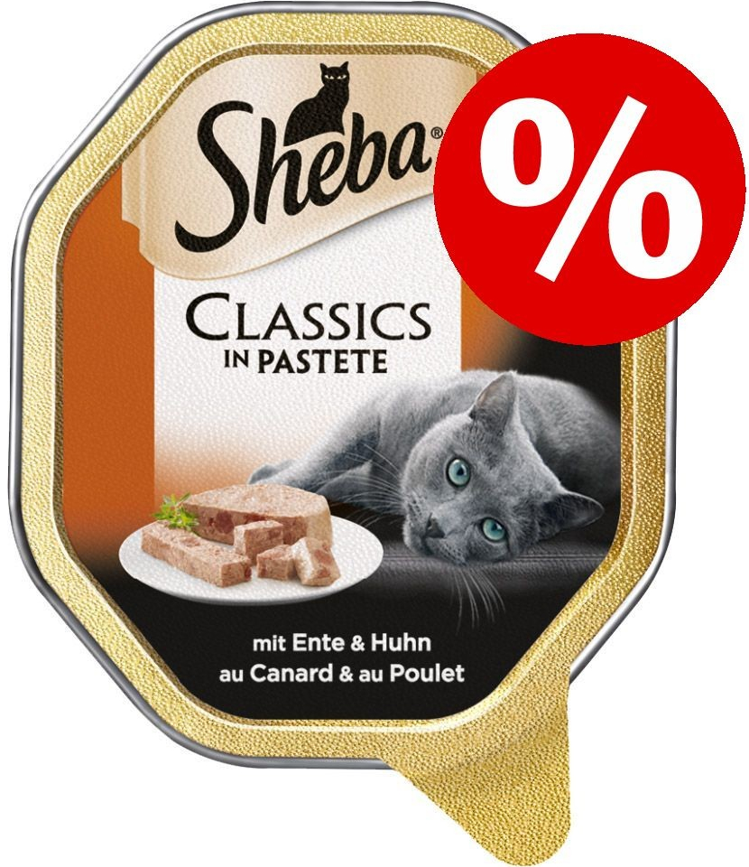 Sheba mističky Classics paštika s lososem 22 x 85 g