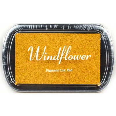 Windflower Razítkovací polštářek třpytivě zlatá – Zboží Mobilmania