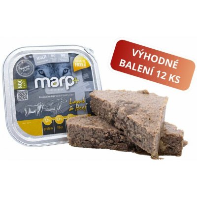 Marp Natural Plus s jehněčím a hovězím 12 x 150 g – Sleviste.cz