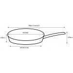 Nerezová pánev KITCHISIMO Chef 28cm nepřilnavý povrch – Zboží Dáma