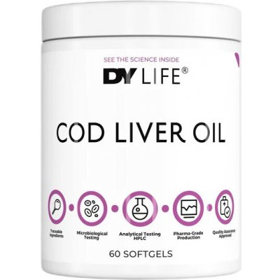 Dorian Yates DY LIFE Cod Liver Oil 60 softgelových kapslí – Hledejceny.cz