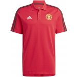 Adidas Polo Manchester United 3-Stripes red – Zboží Mobilmania
