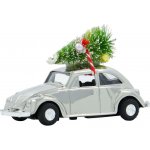 House Doctor Vánoční autíčko Xmas Car Mini Chrome stříbrná barva kov plast textil – Hledejceny.cz