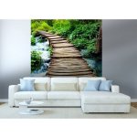 Dimex MS-3-0080 vliesová fototapeta na zeď Dřevěná lávka rozměry 225 x 250 cm – Zboží Dáma