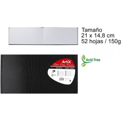 Dibujo Náčrtník Artix 29,7x14,8cm premium pro kresbu 52 listů bílá 150 199 hladký do A4 Artix – Hledejceny.cz