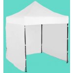 Expodum Nůžkový stan 2x2m ocelový Bílá 3 boční plachty – Sleviste.cz
