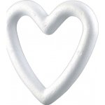 Efco Srdce polystyrenové ø 19 cm bílá – Zbozi.Blesk.cz