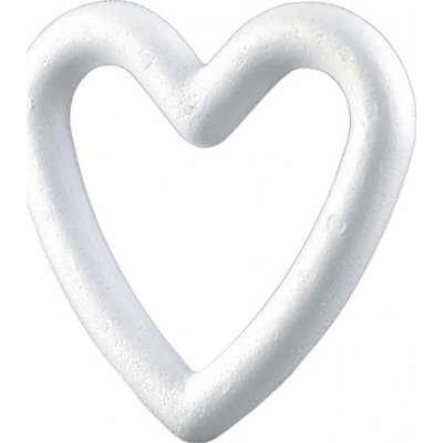 Efco Srdce polystyrenové ø 19 cm bílá – Zbozi.Blesk.cz