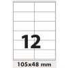 Etiketa Rayfilm R0100.0913A samolepící 105x48mm bílé 100 listů