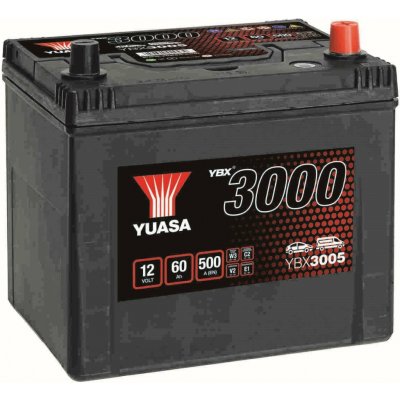 Yuasa YBX3000 12V 60Ah 450A YBX3005 – Zboží Mobilmania