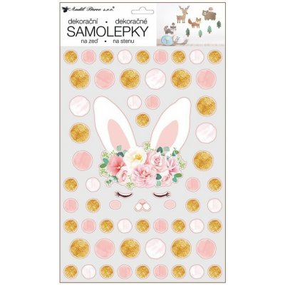 Anděl Samolepky na zeď - Zajíček a tečky - 24 x 42 cm - 15121 – Sleviste.cz