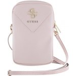 Guess PU Grained 4G Metal Logo se Zipem Pink – Zboží Živě