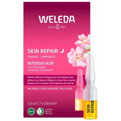 Weleda 7 denní intenzivní kúra Divoká růže Skin Repair Intensive Treatment 7 x 0,8 ml – Zboží Dáma