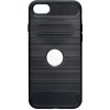 Pouzdro a kryt na mobilní telefon Apple Coolcase Carbon Brushed pro Apple iPhone SE (2020) / Apple iPhone SE (2022) Černé