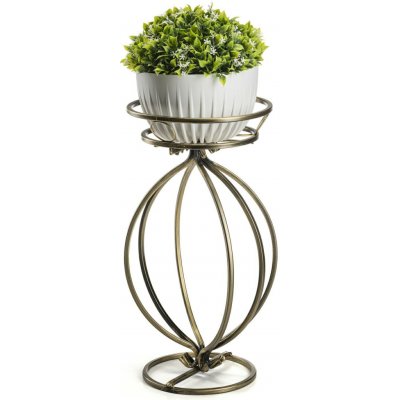 Dąstal stojan na květináč Virella 54 x 30 cm zlatá – Zboží Dáma