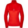 Dámské sportovní tričko Spyder Shimmer Bug Zip T Neck pulse