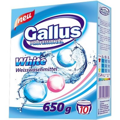 Gallus White prací prášek 650 g 10 PD – Zboží Dáma
