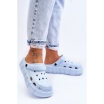 Beckett dámská pěnová platforma Crocs světle modrá – Zboží Dáma