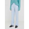 Dámské klasické kalhoty United Colors of Benetton dámské kalhoty jednoduché high waist 4RGYDF05O modré