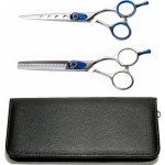PRO FEEL JAPAN Blue Cobalt SET EN55+EN630 sada profesionálních kadeřnických nůžek – Zboží Mobilmania