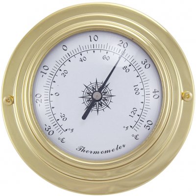 SEA CLUB Mosazný vlhkoměr 9,8 cm – Zboží Mobilmania