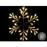 Nexos Vánoční LED dekorace sněhová vločka 30 cm teple bílá – Hledejceny.cz