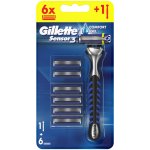 Gillette Sensor3 + 6 ks hlavic – Zboží Dáma