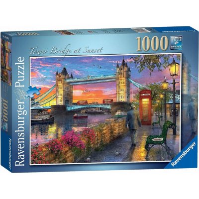 Ravensburger Západ slunce nad Tower Bridge 1000 dílků – Zbozi.Blesk.cz