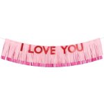 Banner Miluji tě I love you 150x30 cm mix – Zboží Mobilmania