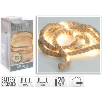 Koopman KOP09 Přírodní lano 20 LED – Hledejceny.cz